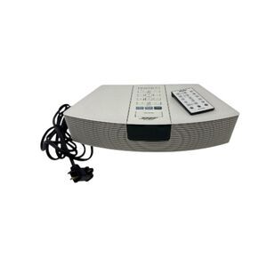 Bose Wave Radio AM/FM Alarm Clock White with Remote AWR1 W1 Vintage